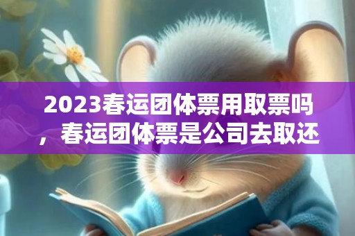 2023春运团体票用取票吗，春运团体票是公司去取还是自己去取