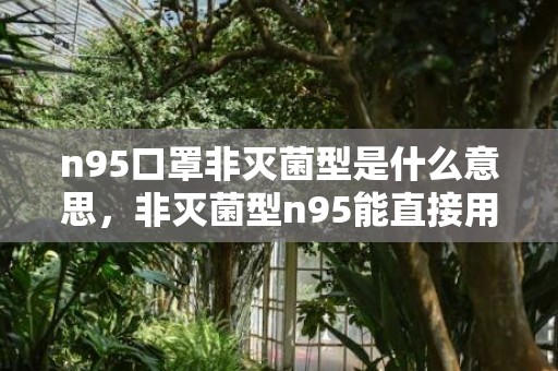 n95口罩非灭菌型是什么意思，非灭菌型n95能直接用吗