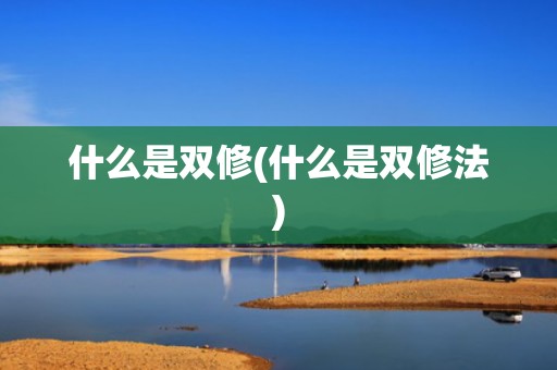 什么是双修(什么是双修法)