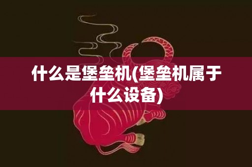 什么是堡垒机(堡垒机属于什么设备)