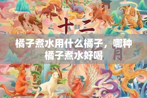 橘子煮水用什么橘子，哪种橘子煮水好喝