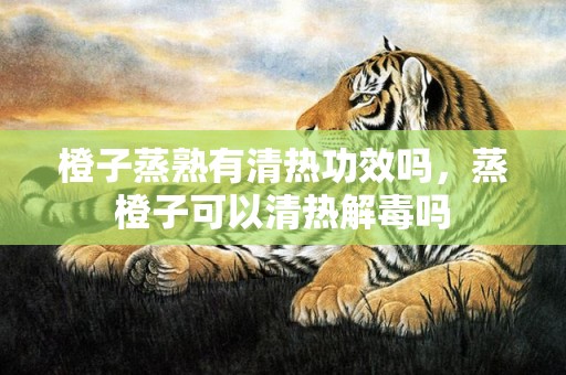 橙子蒸熟有清热功效吗，蒸橙子可以清热解毒吗