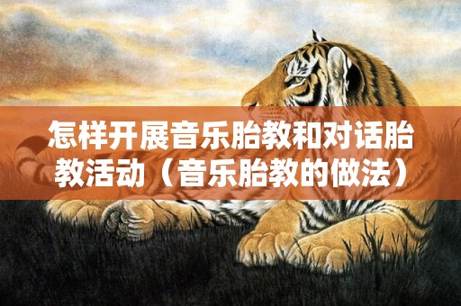 怎样开展音乐胎教和对话胎教活动（音乐胎教的做法）