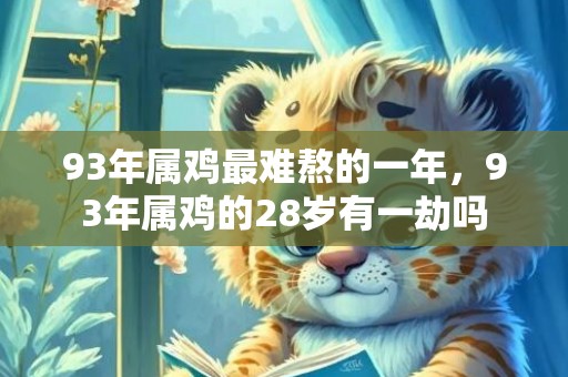 93年属鸡最难熬的一年，93年属鸡的28岁有一劫吗