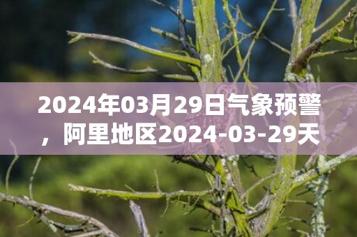 2024年03月29日气象预警，阿里地区2024-03-29天气预报 大部多云