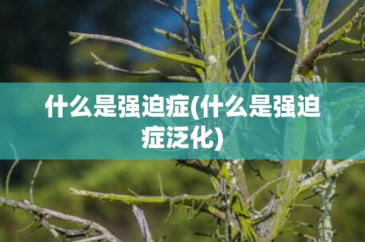什么是强迫症(什么是强迫症泛化)