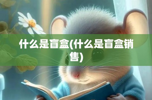 什么是盲盒(什么是盲盒销售)