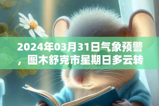 2024年03月31日气象预警，图木舒克市星期日多云转晴最高气温24度