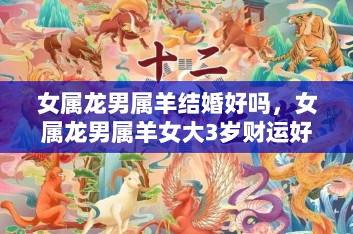 女属龙男属羊结婚好吗，女属龙男属羊女大3岁财运好吗