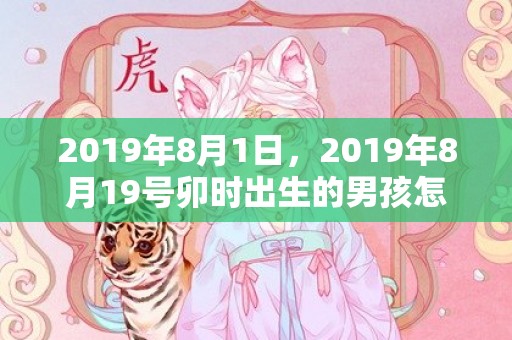 2019年8月1日，2019年8月19号卯时出生的男孩怎么起名字