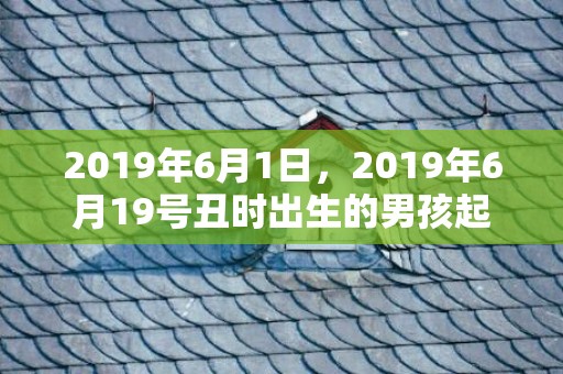 2019年6月1日，2019年6月19号丑时出生的男孩起名时要注意什么
