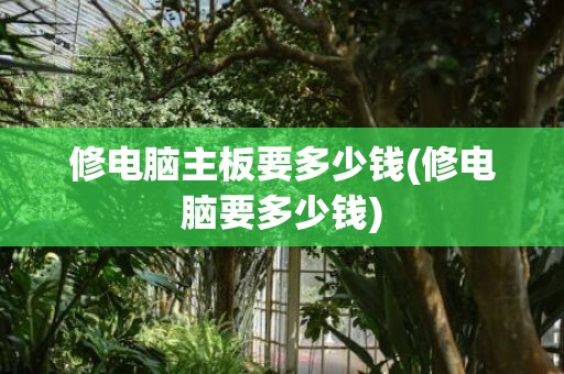 修电脑主板要多少钱(修电脑要多少钱)