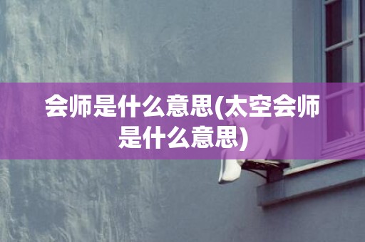 会师是什么意思(太空会师是什么意思)
