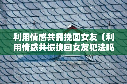 利用情感共振挽回女友（利用情感共振挽回女友犯法吗）