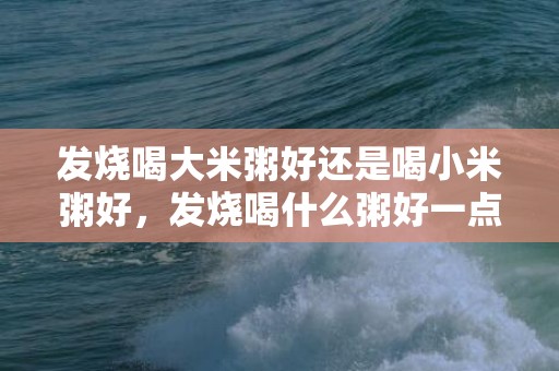 发烧喝大米粥好还是喝小米粥好，发烧喝什么粥好一点