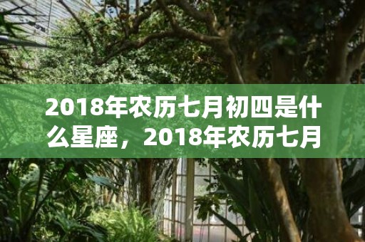 2018年农历七月初四是什么星座，2018年农历七月十四生的男孩起名？宝宝的五行属什么？