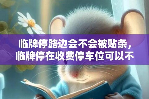 临牌停路边会不会被贴条，临牌停在收费停车位可以不交钱吗