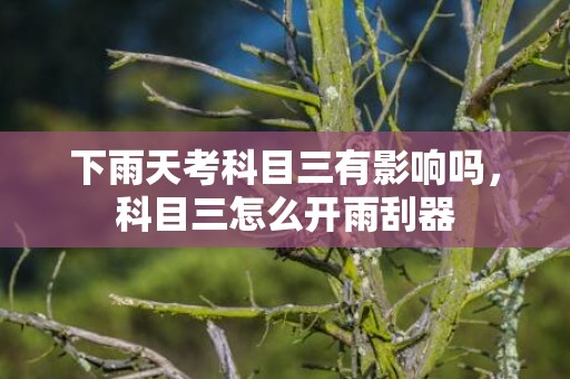 下雨天考科目三有影响吗，科目三怎么开雨刮器