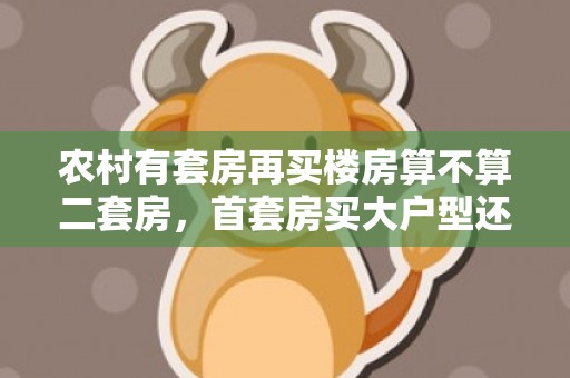 农村有套房再买楼房算不算二套房，首套房买大户型还是小户型较好