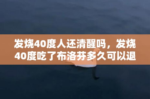 发烧40度人还清醒吗，发烧40度吃了布洛芬多久可以退烧