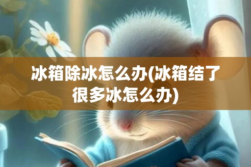 冰箱除冰怎么办(冰箱结了很多冰怎么办)