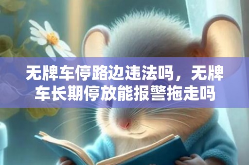 无牌车停路边违法吗，无牌车长期停放能报警拖走吗