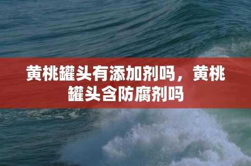 黄桃罐头有添加剂吗，黄桃罐头含防腐剂吗