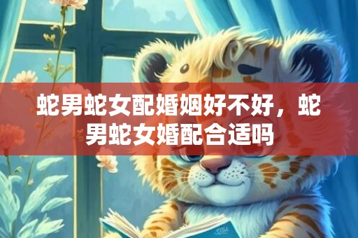 蛇男蛇女配婚姻好不好，蛇男蛇女婚配合适吗