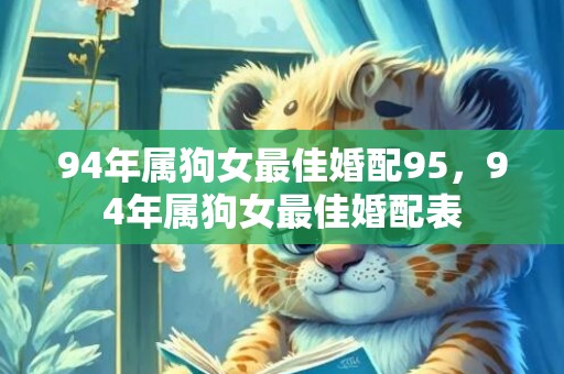 94年属狗女最佳婚配95，94年属狗女最佳婚配表