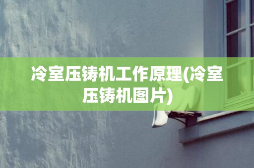 冷室压铸机工作原理(冷室压铸机图片)