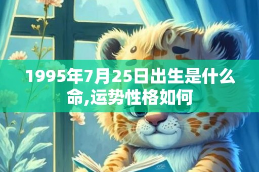 1995年7月25日出生是什么命,运势性格如何