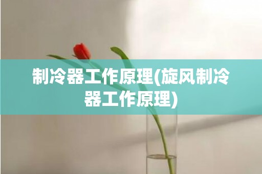 制冷器工作原理(旋风制冷器工作原理)