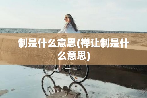 制是什么意思(禅让制是什么意思)