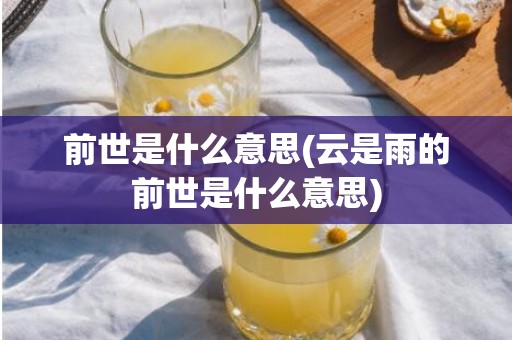 前世是什么意思(云是雨的前世是什么意思)