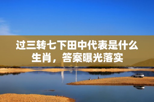 过三转七下田中代表是什么生肖，答案曝光落实