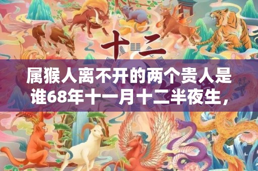 属猴人离不开的两个贵人是谁68年十一月十二半夜生，属猴人离不开的两个贵人是谁