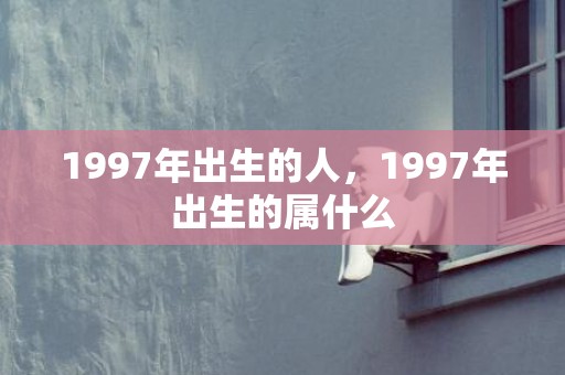 1997年出生的人，1997年出生的属什么