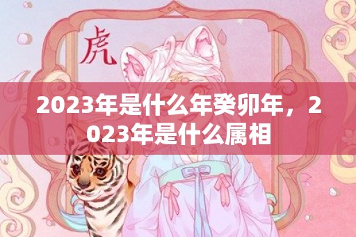 2023年是什么年癸卯年，2023年是什么属相