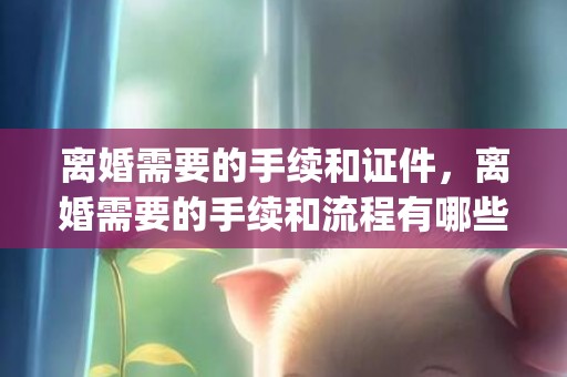离婚需要的手续和证件，离婚需要的手续和流程有哪些(离婚手续在哪里可以办)