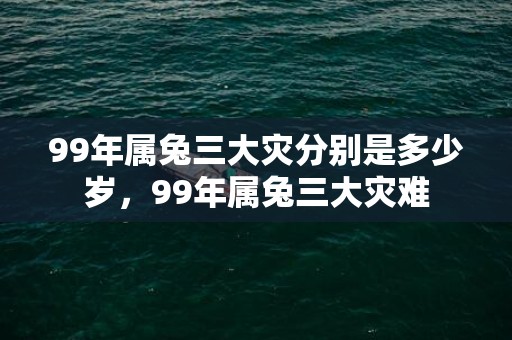 99年属兔三大灾分别是多少岁，99年属兔三大灾难