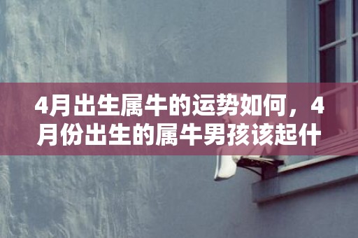 4月出生属牛的运势如何，4月份出生的属牛男孩该起什么名字
