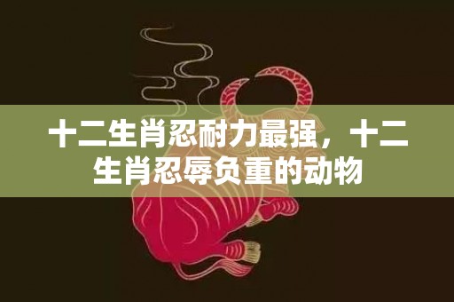 十二生肖忍耐力最强，十二生肖忍辱负重的动物