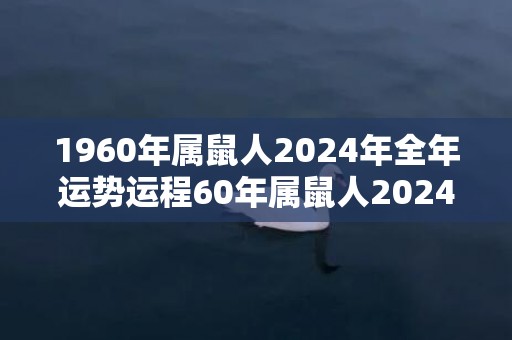 1960年属鼠人2024年全年运势运程60年属鼠人2024年每月运势详解，1960年属鼠人2024年全年运势运程60年属鼠人2024年每月运势详解