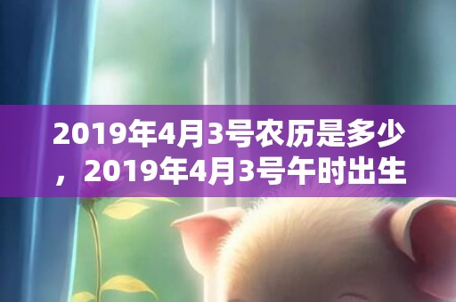 2019年4月3号农历是多少，2019年4月3号午时出生的女孩如何起名