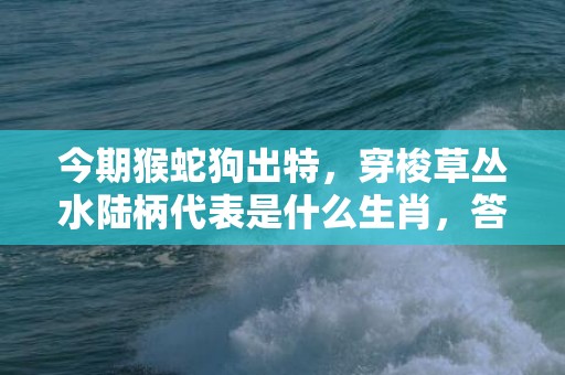 今期猴蛇狗出特，穿梭草丛水陆柄代表是什么生肖，答案曝光落实