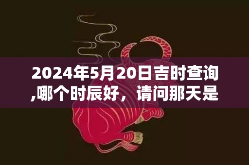 2024年5月20日吉时查询,哪个时辰好，请问那天是黄道吉日
