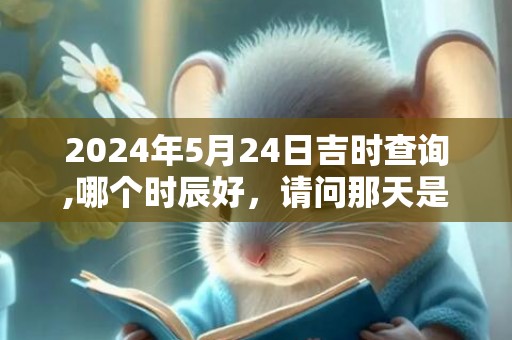 2024年5月24日吉时查询,哪个时辰好，请问那天是黄道吉日