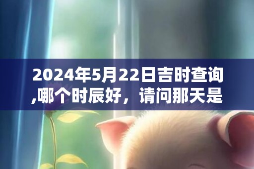 2024年5月22日吉时查询,哪个时辰好，请问那天是黄道吉日