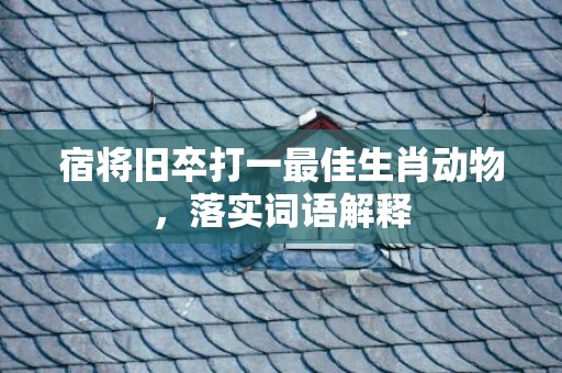 宿将旧卒打一最佳生肖动物，落实词语解释