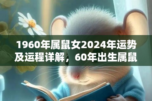 1960年属鼠女2024年运势及运程详解，60年出生属鼠人2024全年每月运势女性，1960年属鼠女2024年运势及运程详解，60年出生属鼠人2024全年每月运势女性
